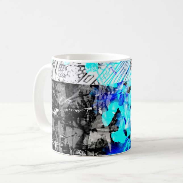 caneca de café "Elevated Focus" arte abstrata por  (Frente Esquerda)
