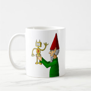 Caneca De Café Elf de Natal e Robot