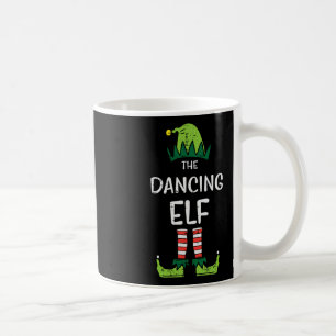 Caneca De Café Elf Xmas Dançando Pjs Correspondendo Ao Pijama De 
