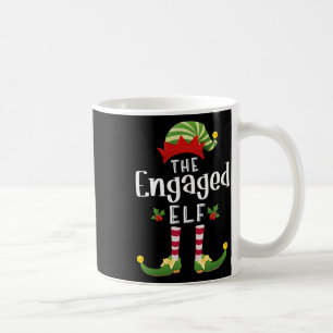 Caneca De Café Elfo de Natal Engajado Fato de Pai Natal Igual Fes