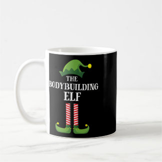 Caneca De Café Elfo Fisiculturista Correspondência Grupo Familiar