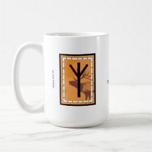 Caneca De Café Elhaz Rune Mug - Proteção!