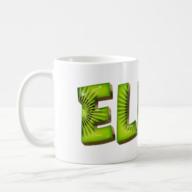 Caneca De Café Elina Name Kiwi Style Tasse Teetasse Kaffeetasse (Esquerda)
