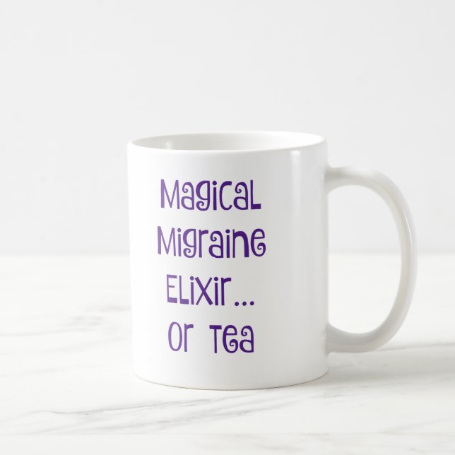 Caneca De Café Elixir mágico da enxaqueca…. chá (Direita)