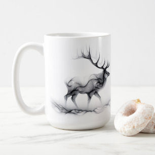 Caneca De Café Elk Deer Stag Silhouette Mug