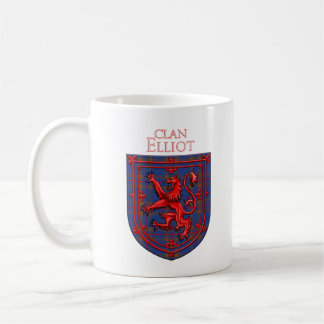 Caneca De Café Elliot Tartan Scottish Xadrez Lion Rampant