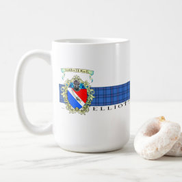 Caneca De Café Elliott Crest & Tartan Coffee ou Tea Mug