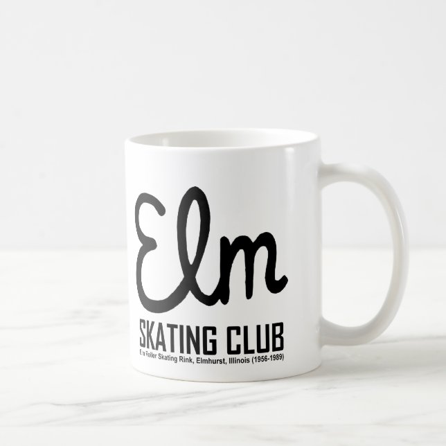 Caneca De Café Elm Skating Club, Elmhurst, Illinois (Direita)