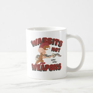 Caneca De Café ELMER FUDD™ & BUGS BUNNY™ "Coelhos Não São Armas"