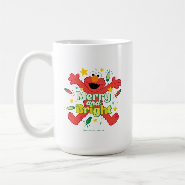 Caneca De Café Elmo | Alegre e Radiante (Esquerda)