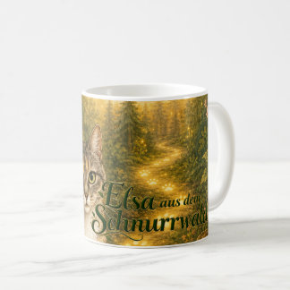 Caneca De Café Elsa Schnurrwald – Magische Leuchtpfoten Tasse 🐱