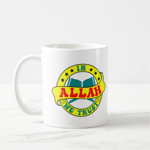 Caneca De Café Em Alá Confiamos - A Fé Islâmica Inspirada