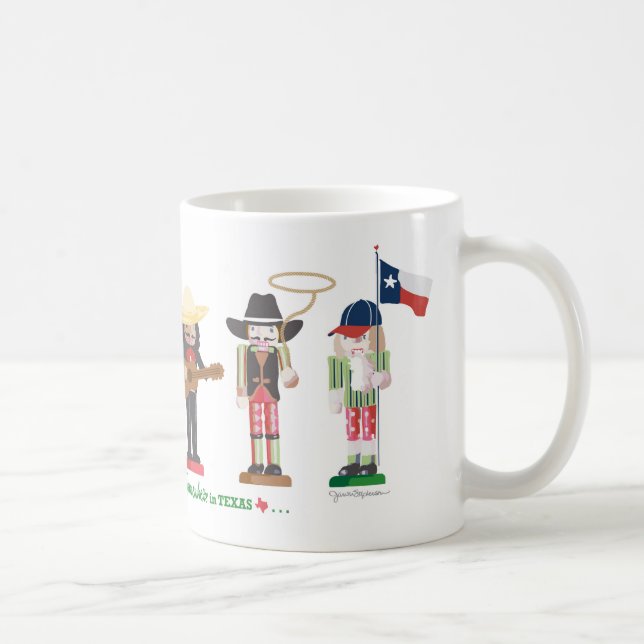 Caneca De Café "Em algum lugar no Texas", Texas Nutcrackers (Direita)