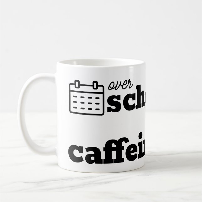 Caneca De Café Em Cafeinado e Agendado (Esquerda)