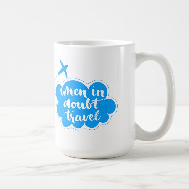 Caneca De Café Em caso de dúvida nuvem do viagem (Direita)