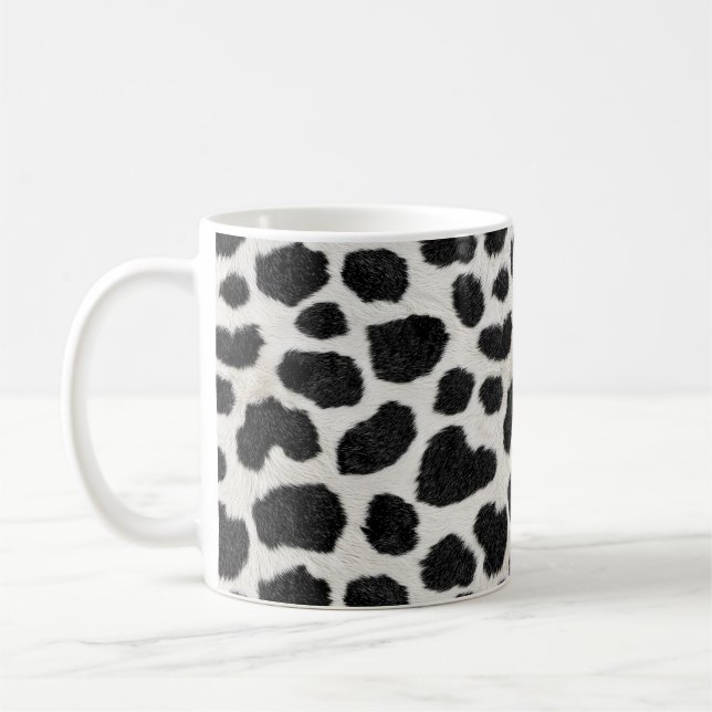 Caneca de Café em Cerâmica Branca com Estampa de V (Esquerda)