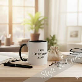 Caneca de Café em Cerâmica com Combo de Texto Pers