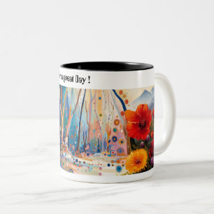 CANECA DE CAFÉ EM DOIS TONS 