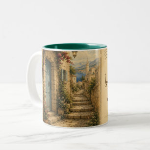 Caneca De Café Em Dois Tons ان مع العسر يسرCom certeza com a dificuldade vem a