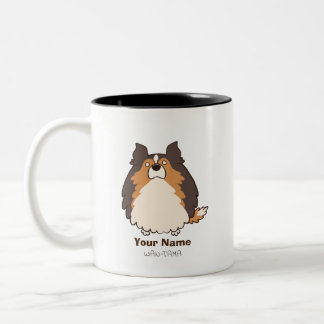CANECA DE CAFÉ EM DOIS TONS シェルティ「シェルたま」<名入れ>
