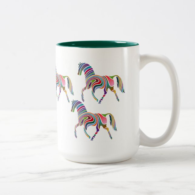 CANECA DE CAFÉ EM DOIS TONS 虹の馬 (Direita)