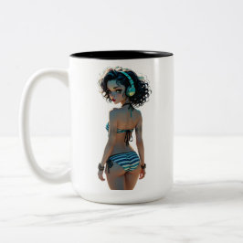 Caneca De Café Em Dois Tons 07A Dollz por: Svace - Série 01
