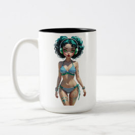 Caneca De Café Em Dois Tons 09A Dollz por: Svace - Série 01