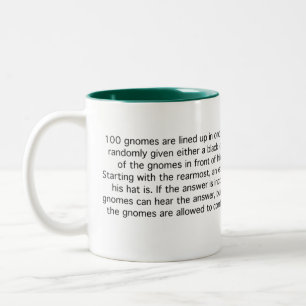 Caneca De Café Em Dois Tons 100 gnomos infelizes
