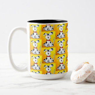 Caneca De Café Em Dois Tons 109 - White Dog
