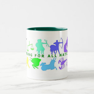 Caneca De Café Em Dois Tons 12 sinais do Natal