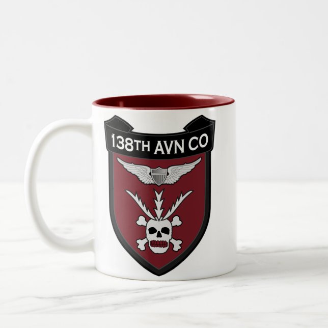 Caneca De Café Em Dois Tons 138th Avn Co RR 2 (Esquerda)