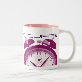 Caneca De Café Em Dois Tons 13 horas vermelho