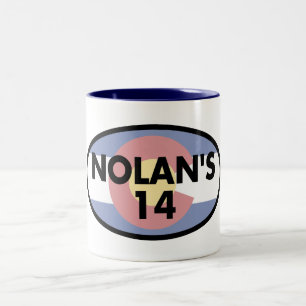 Caneca De Café Em Dois Tons 14 Colorado Flag Oval de Nolan