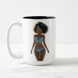 Caneca De Café Em Dois Tons 15A Dollz por: Svace - Série 01