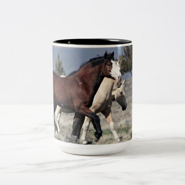 Caneca De Café Em Dois Tons 15oz de ZEUS para seu MUSTANG MUD! (Centro)