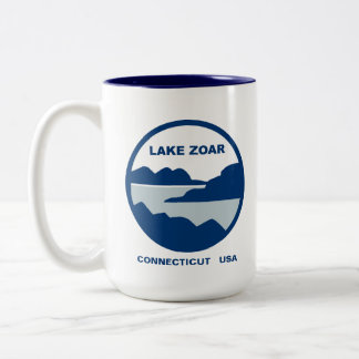 Caneca De Café Em Dois Tons 15oz Mug, Lago Zoar