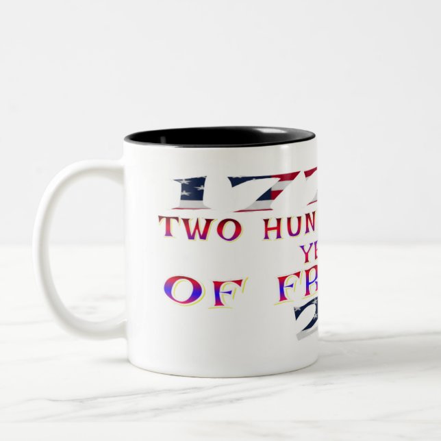 Caneca De Café Em Dois Tons 1776 a 2026: 250 Anos de liberdade (Esquerda)