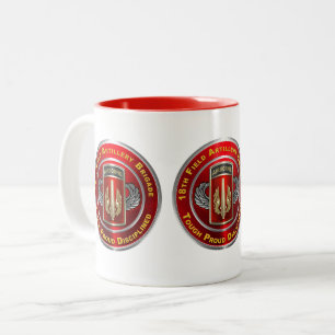 Caneca De Café Em Dois Tons 18ª Brigada de Artilharia de Campanha Aerotranspor