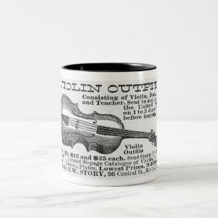 CANECA DE CAFÉ EM DOIS TONS 1886 AD PARA VIOLINOS