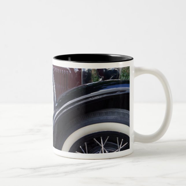Caneca De Café Em Dois Tons 1930 Ford A Carro Clássico (Direita)