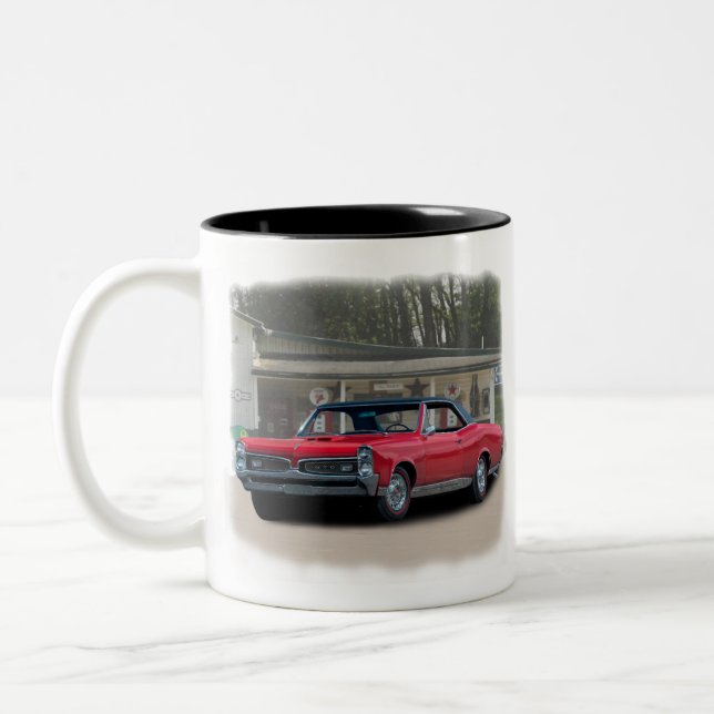 Caneca De Café Em Dois Tons 1967 GTO Pontiac (Esquerda)