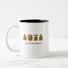 Caneca De Café Em Dois Tons 1971 Música Principal, Alegria Para O Mundo