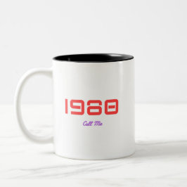 Caneca De Café Em Dois Tons 1980 Top música, Me Chame
