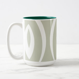 Caneca De Café Em Dois Tons 1 Minimalista Ritmo da Natureza