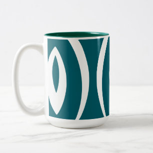 Caneca De Café Em Dois Tons 1 Ritmo de natureza minimalista