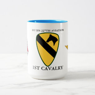 CANECA DE CAFÉ EM DOIS TONS 1RUA BATTALION 227TH AVIATION 1RUA CAVALRY 