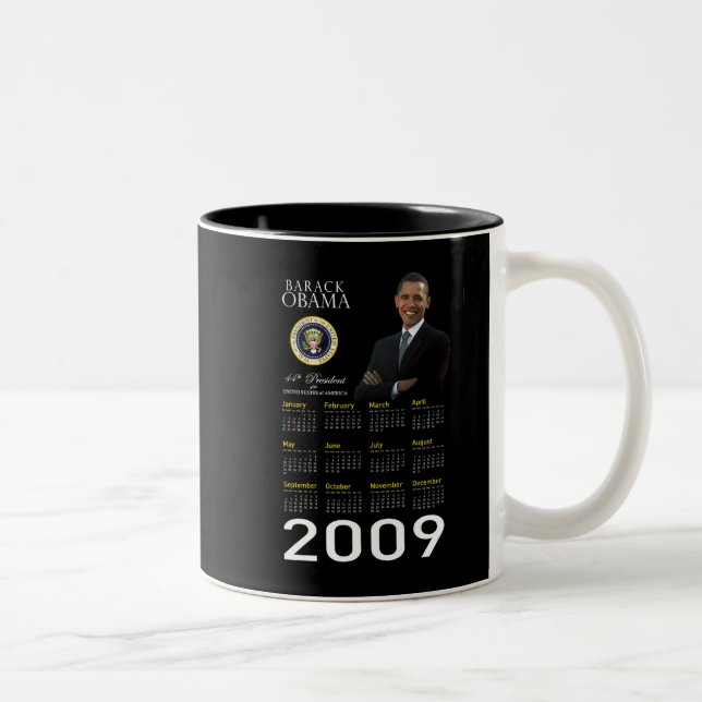 Caneca De Café Em Dois Tons 2009 Keepsasasakmug - Inauguração de Obama (Direita)
