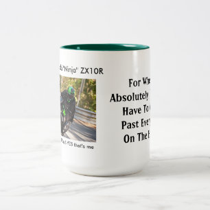 Caneca De Café Em Dois Tons 2012 ZX10R para quando você wheelie após cada