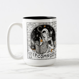 Caneca De Café Em Dois Tons 2023 IFComp - Mug de café de dois tons grande