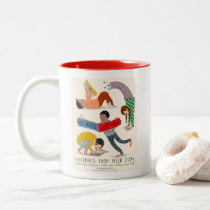 Caneca De Café Em Dois Tons 2024 Livro Infantil Semana
